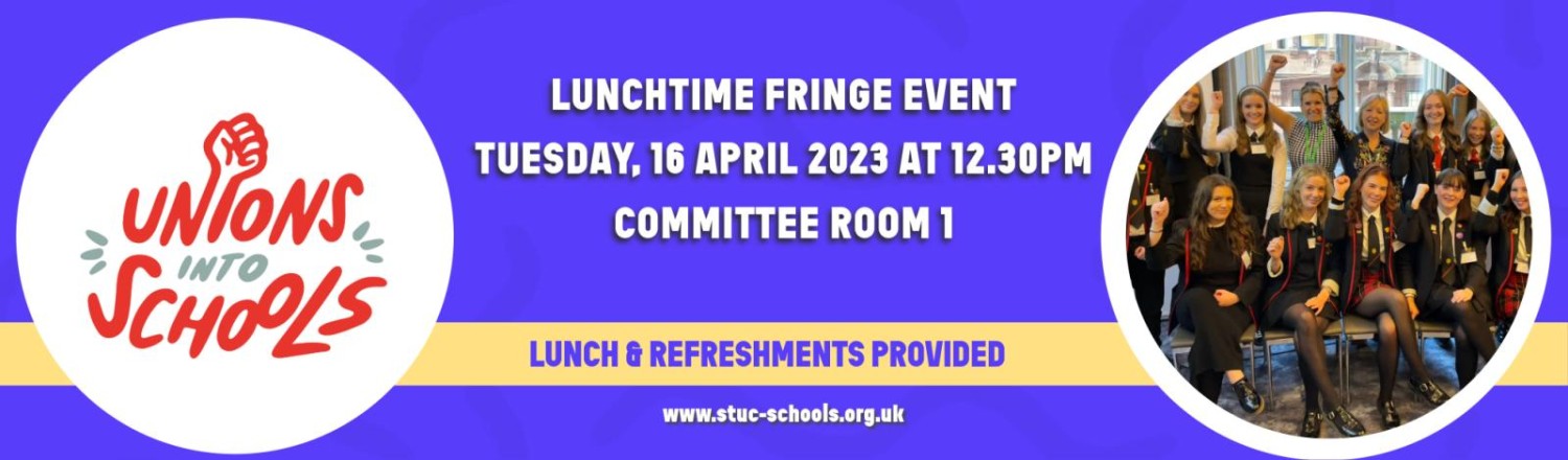 Unions into Schools Fringe Advert