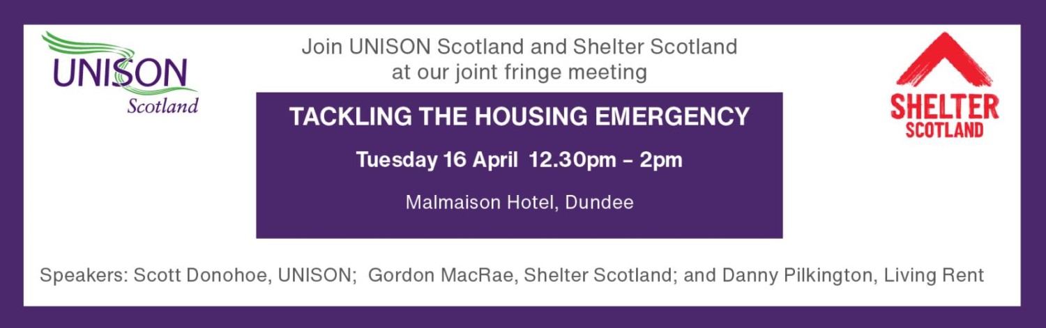 Unison Shelter Fringe Advert